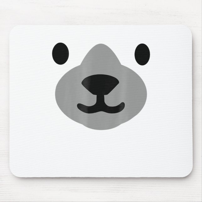 Polar Bear Halloween Kostüm Funny Adulls Kinder Mousepad (Vorne)