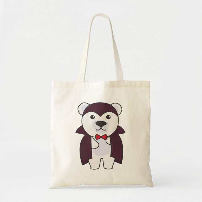Polar Bear Halloween Niedlich Devil Kids Vampire T Tragetasche (Vorne)