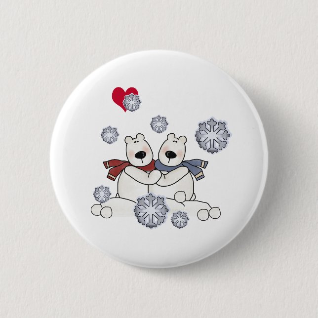 Polar Bear Hug Button (Vorderseite)