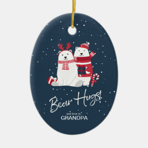 Polar Bear Hugs Foto Template ID851 Keramik Ornament