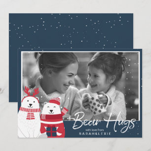 Polar Bear Hugs Foto Template V2 ID851 Einladung
