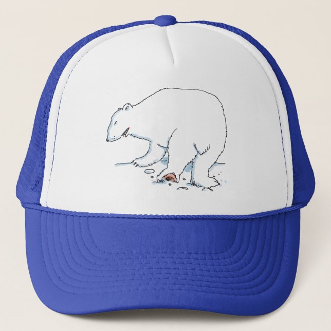 Polar Bear Hut Truckerkappe (Vorderseite)