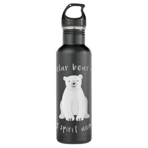 Polar Bear ist mein Geist Tier - Niedlicher Kawaii Edelstahlflasche