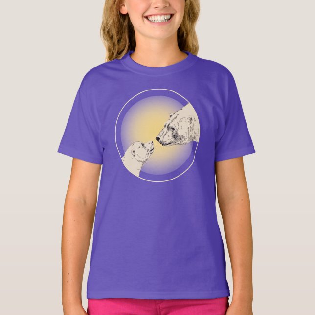 Polar Bear Kid's Sweatshirt Bear & Cub Kid's Shirt (Vorderseite)