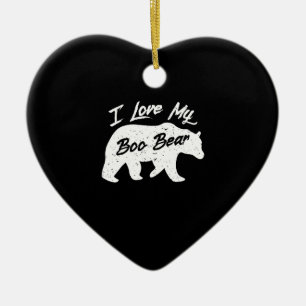 Polar Bear Lover  I Liebe Mama Mein Boombär Keramik Ornament