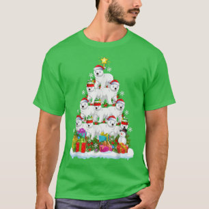 Polar Bear Lover Xmas Lights Funny Polar Bear Chri T-Shirt