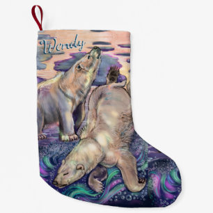 Polar Bear Magie Kleiner Weihnachtsweihnachtsfest Weihnachtsstrumpf