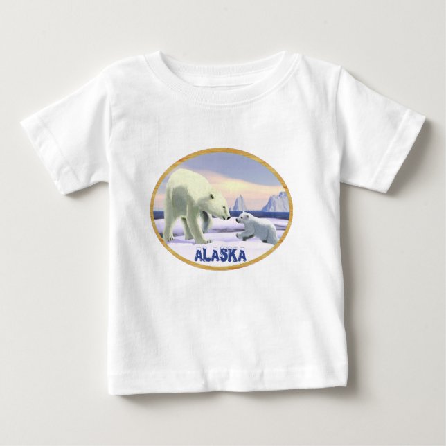 Polar Bear - Mama Nose Best Baby T-shirt (Vorderseite)