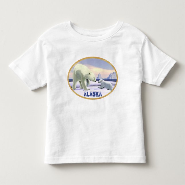 Polar Bear - Mama Nose Best Kleinkind T-shirt (Vorderseite)