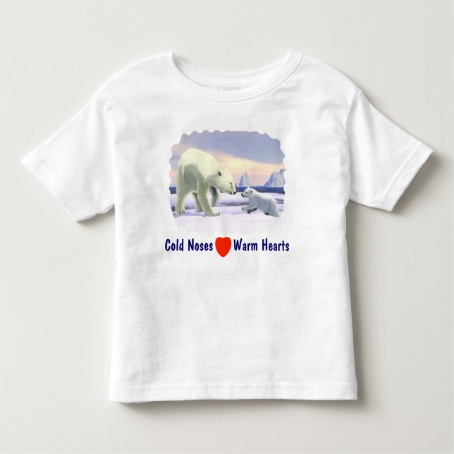 Polar Bear - Mama Nose Best Kleinkind T-shirt (Vorderseite)