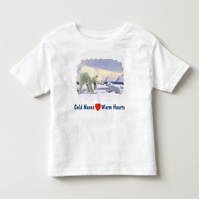 Polar Bear - Mama Nose Best Kleinkind T-shirt (Vorderseite)