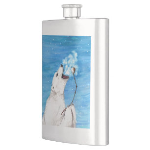 Polar Bear mit Toasta Marshmallow Flachmann