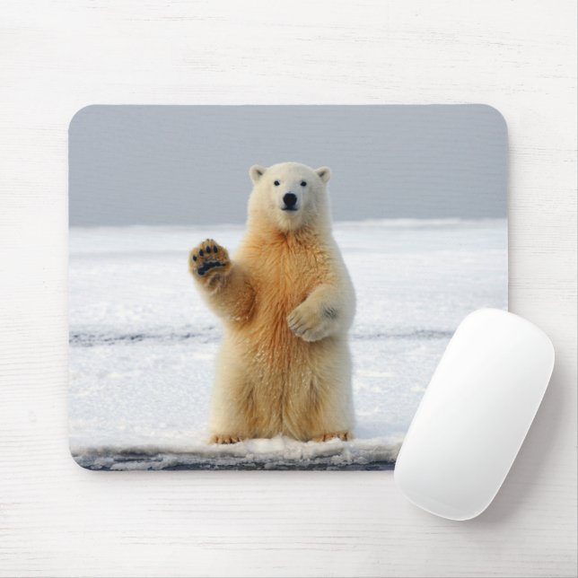 Polar Bear Mousepad (Mit Mouse)