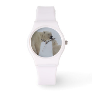 Polar Bear Mutter mit Cube Armbanduhr
