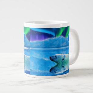 Polar Bear & Northern Lights Jumbo Soup Mug Jumbo-Tasse