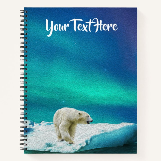 Polar Bear - Notebook Notizbuch (Vorderseite)