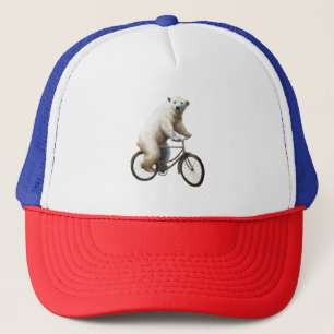 Polar Bear on Bicycle Truckerkappe
