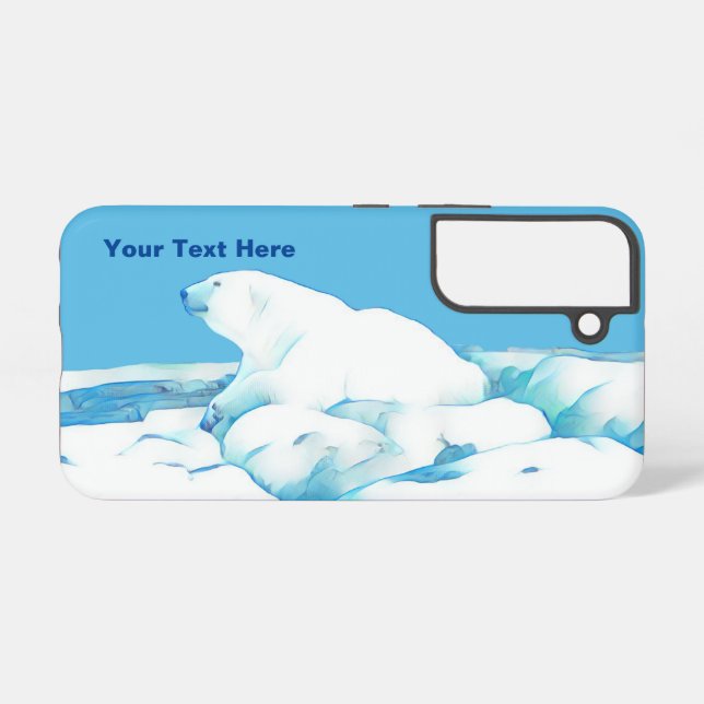 Polar Bear On Ice Case-Mate iPhone-Hülle Samsung Galaxy Hülle (Rückseite (Horizontal))