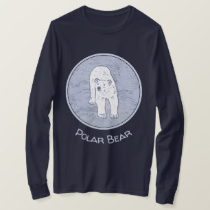 Polar Bear on Ice Painting - Original Wildlife Art T-Shirt