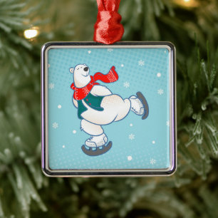 Polar Bear Ornament Aus Metall