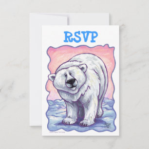 Polar Bear Party Center UAWG RSVP Karte