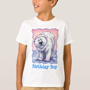 Polar Bear Party Centre Birthday Boy T-Shirt