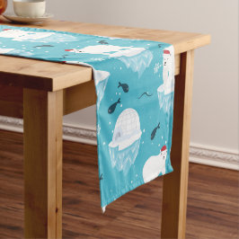 Polar Bear Party Kurzer Tischläufer