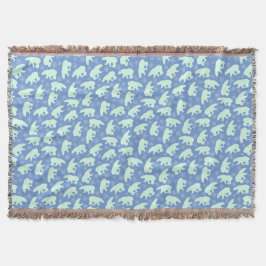 Polar Bear Pattern Decke