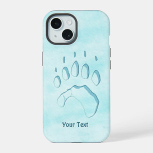 Polar Bear Paw Print OtterBox iPhone Case iPhone 15 Hülle