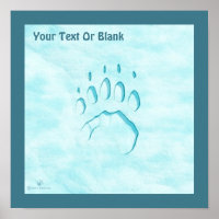 Polar Bear Paw Print