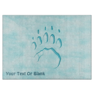 Polar Bear Paw Print Schneidebrett