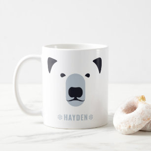 Polar Bear   Personalisierter Name Kaffeetasse