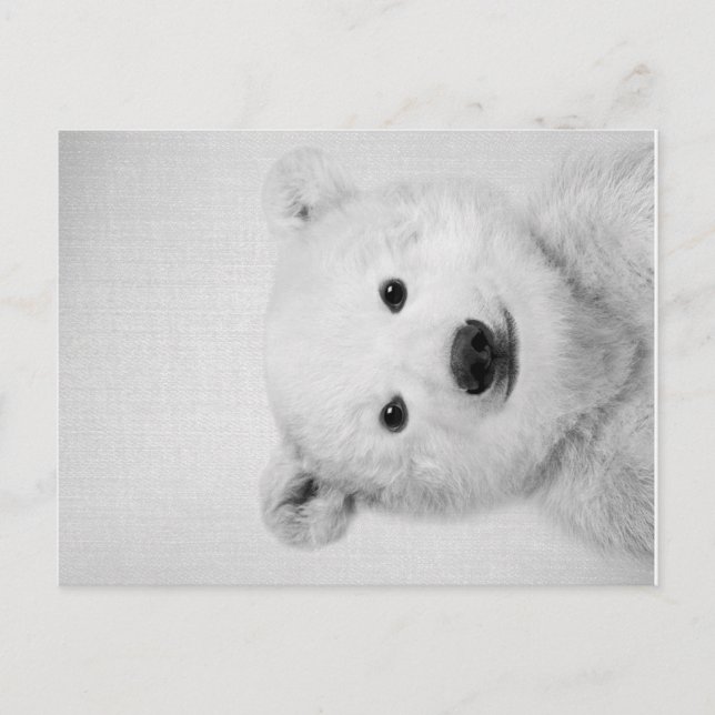 Polar-bear, Polar-bear Canvas Gift for Her  Ankündigungspostkarte (Vorderseite)