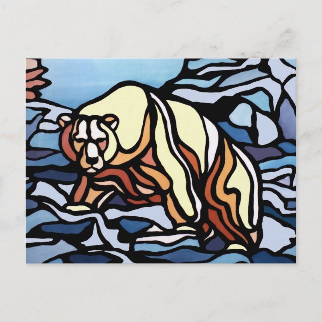 Polar Bear Postcard Nationalparkprojekt des Locarn Postkarte (Vorderseite)