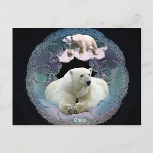 Polar Bear Postcard Postkarte (Vorderseite)