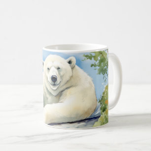 Polar Bear Relaxen Relaxen Animal Fun Happy Cool Kaffeetasse