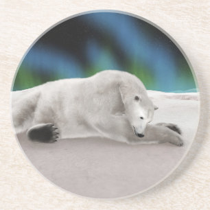 Polar Bear Resting Getränkeuntersetzer