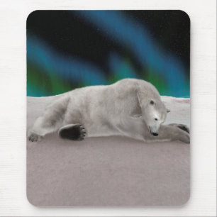 Polar Bear Resting Mousepad