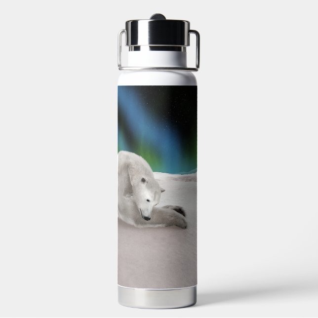 Polar Bear Resting Trinkflasche (Hinten)