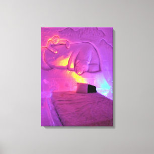 Polar Bear Room im Hotel de Glace, Quebec, Kanada Leinwanddruck
