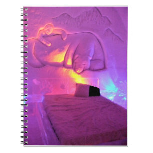 Polar Bear Room im Hotel de Glace, Quebec, Kanada Notizblock