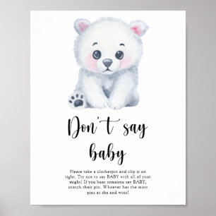 Polar Bear - Sag kein Baby Poster