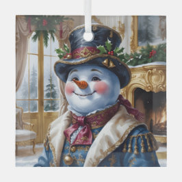 Polar Bear Santa Christmas Design Ornament Aus Glas