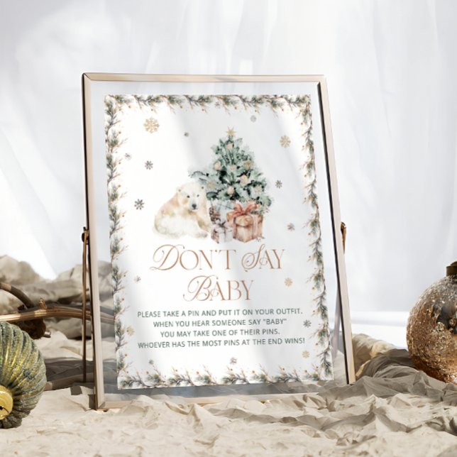 Polar Bear Say Baby Game nicht Poster (Von Creator hochgeladen)