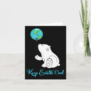 Polar Bear Shirt Earth Day - Geschenk täglich Karte
