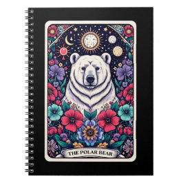 Polar Bear Spirit Tarot Card Notebook Notizblock