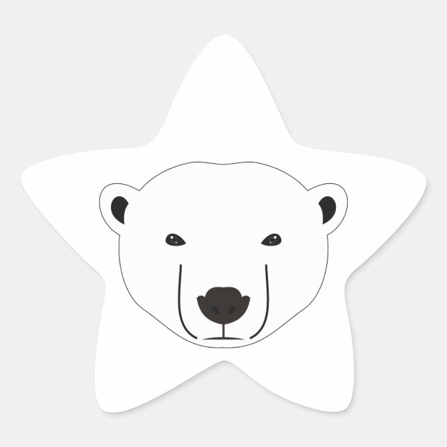 Polar Bear Stern-Aufkleber (Vorderseite)