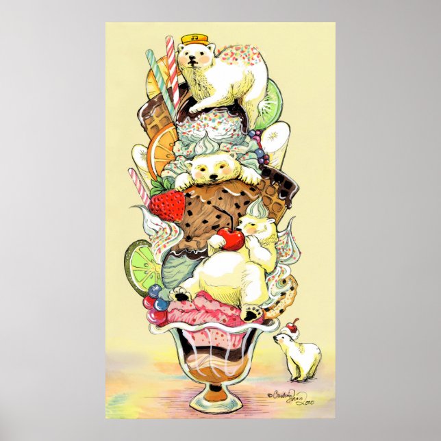 Polar Bear Sundae Dream Deluxe Poster (Vorne)