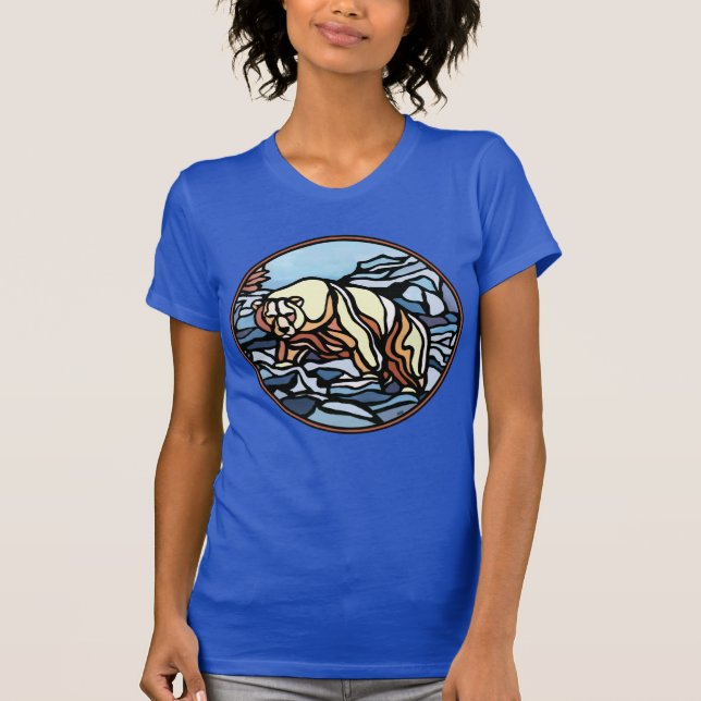 Polar Bear T - Shirt Women's Native Bear Art Shirt (Vorderseite)
