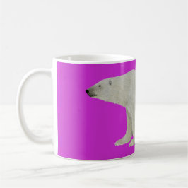 Polar Bear Tasse auf rosa